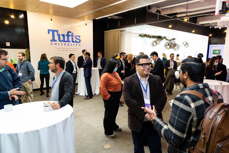 Attendees at the inaugural Tufts University Cellular Agriculture Innovation Day, in January 2023.